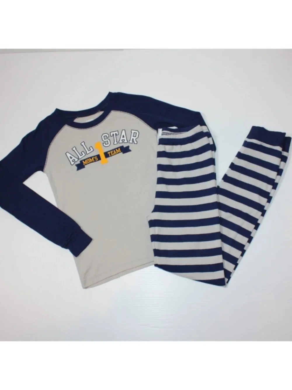 Gymboree Winning Athlete Sleepwear Boy's Mom's Team Two-Piece Pajama Set size 10